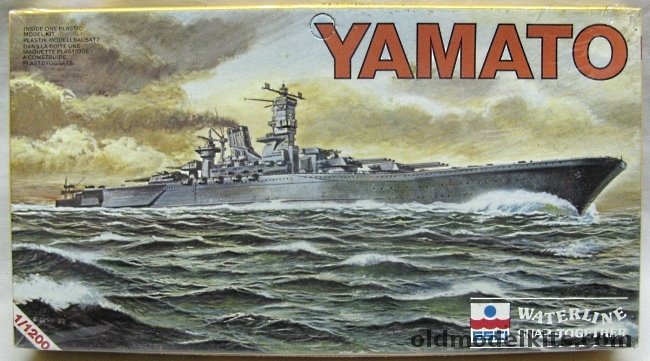 ESCI 1/1200 IJN Yamato Battleship, 408 plastic model kit